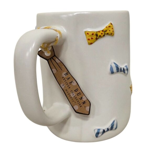NWT Rae Dunn Artisan Collection Grandpa Mug With Bow Tie Design - Picture 4 of 6